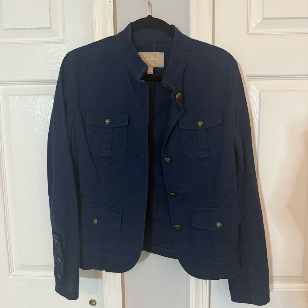 Banana republic Navy Blue Military Style Jacket